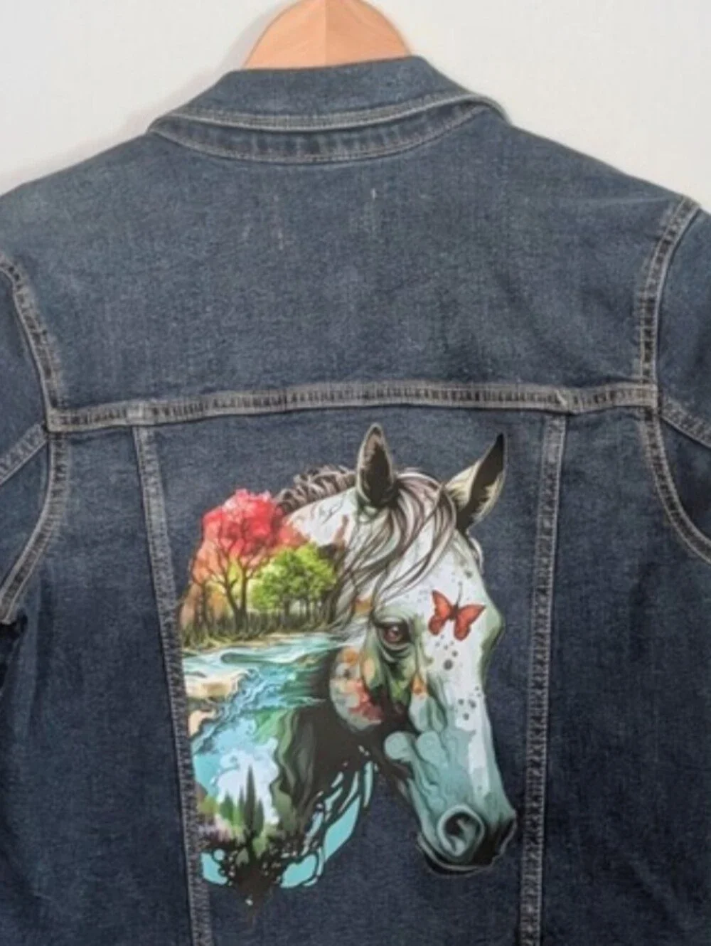 UpCycled | Old Navy | Youth XL (Women's S) | Horse & Butterfly | Bird & Blossom